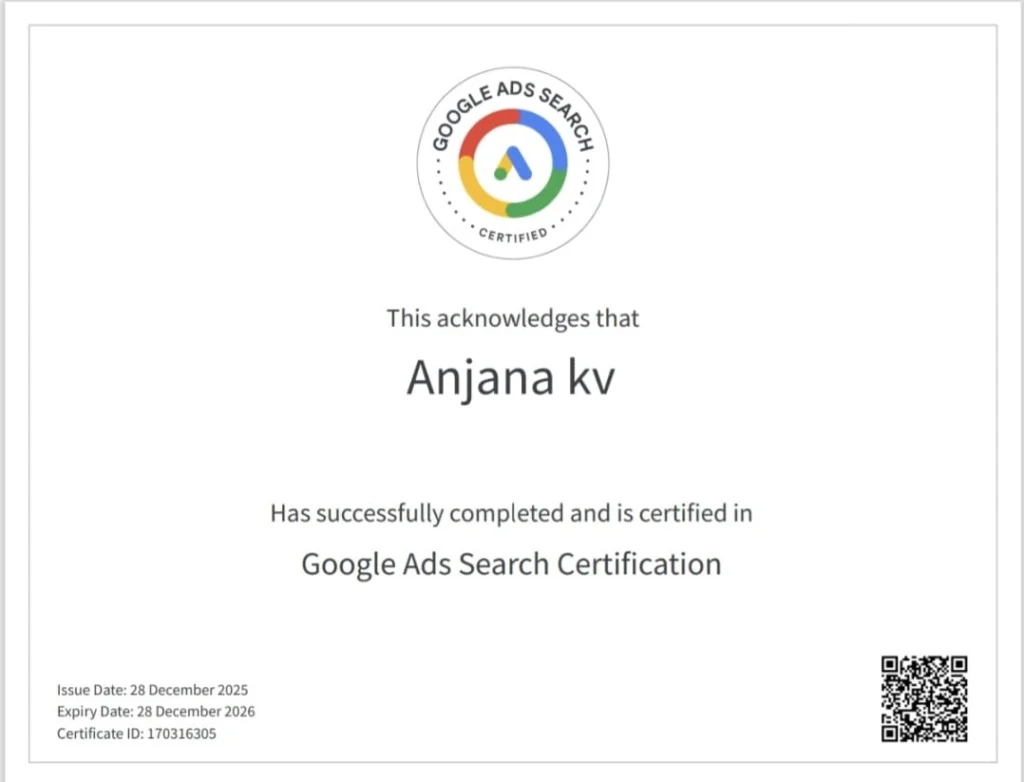 Google Ads Search Certification